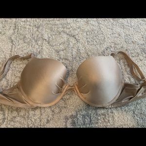 Cute Nude Colored Push Up Bra